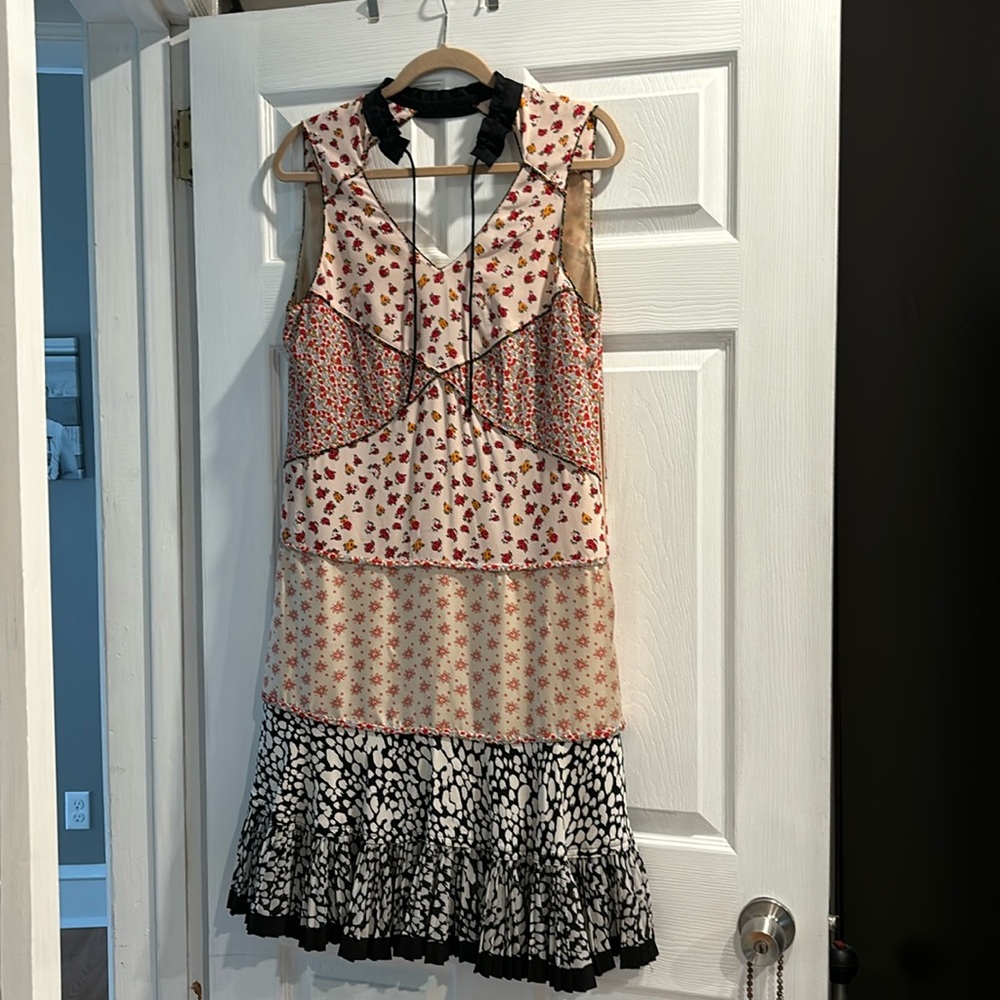 Coach 1941 Collection appliquéd dress.